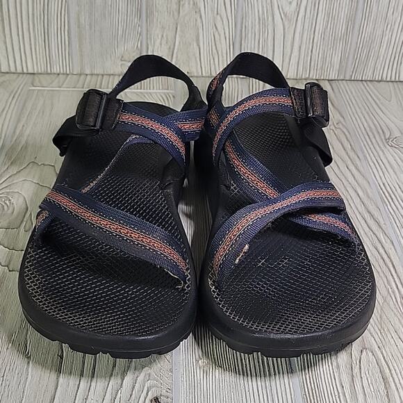 Chaco Z/1 Unaweep Sandals Classic Vibram Orange Navy Mens 13 - Picture 3 of 14